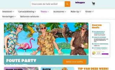 Schermafbeelding van hoofs-feestkleding.nl