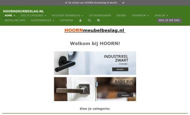 Schermafbeelding van hoorndeurbeslag.nl