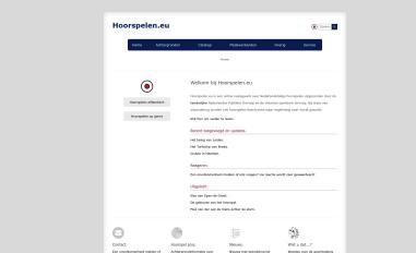 Schermafbeelding van hoorspelen.eu