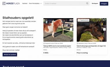 Schermafbeelding van horzeplaza.nl