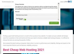 Schermafbeelding van hostingserwery.com
