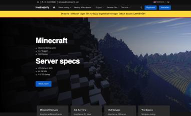 Schermafbeelding van hostmajority.com