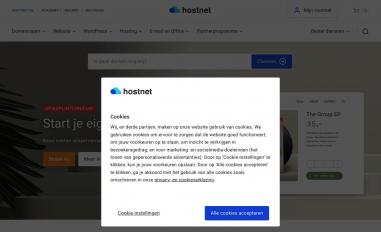 Schermafbeelding van hostnet.nl