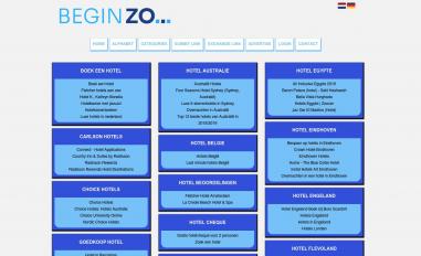 Schermafbeelding van hotel.beginzo.nl