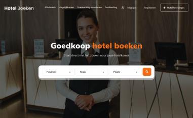 Schermafbeelding van hotelboeken.be