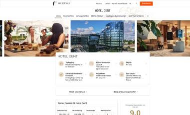 Schermafbeelding van hotelgent.be