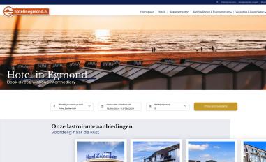 Schermafbeelding van hotelinegmond.nl