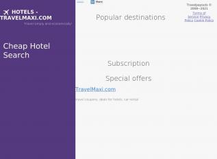 Schermafbeelding van hotels.travelmaxi.com