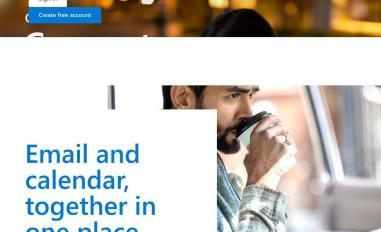 Schermafbeelding van hotmail.com