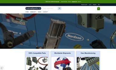 Schermafbeelding van hotmeltparts.eu