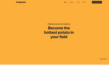 Schermafbeelding van hotpotato.be