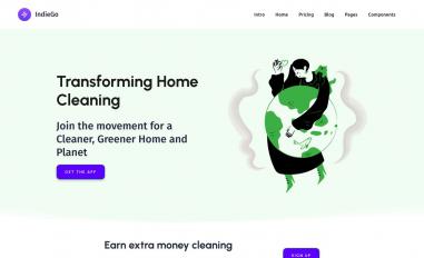 Schermafbeelding van house-gleamers.webflow.io