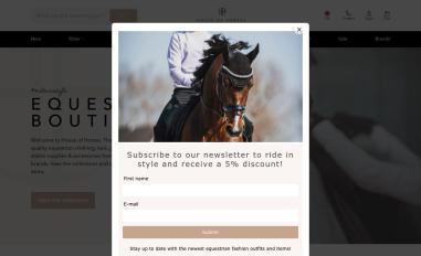 Schermafbeelding van houseofhorses.net