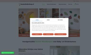 Schermafbeelding van houtenkinderlamp.nl