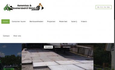 Schermafbeelding van hoveniersbedrijfklippel.nl