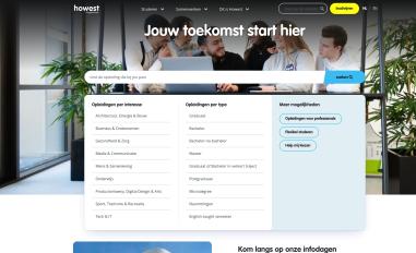Schermafbeelding van howest.be