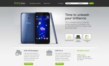 Schermafbeelding van htcdev.com