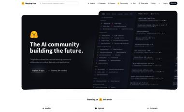 Schermafbeelding van huggingface.co