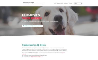 Schermafbeelding van huidadviesvoordieren.nl
