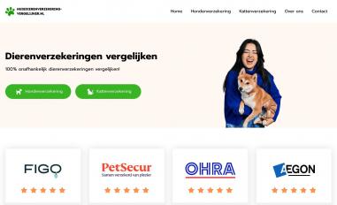 Schermafbeelding van huisdierenverzekering-vergelijker.nl