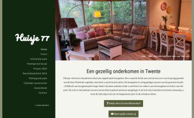 Schermafbeelding van huisje77.nl