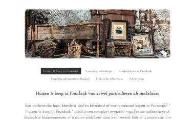 Schermafbeelding van huizentekoopinfrankrijk.nl