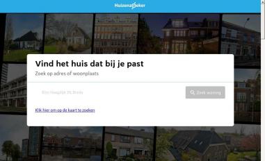 Schermafbeelding van huizenzoeker.nl