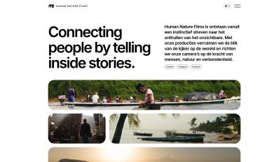 Schermafbeelding van humannaturefilms.com