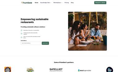 Schermafbeelding van humbee.com