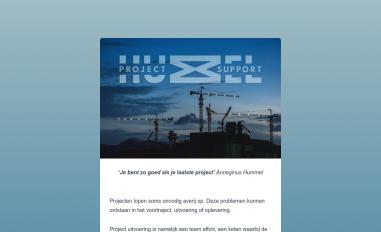 Schermafbeelding van hummelprojectsupport.nl