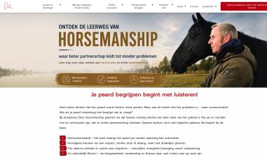 Schermafbeelding van humphreydirkshorsemanship.nl