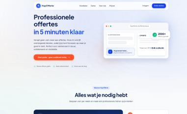 Schermafbeelding van hupofferte.nl