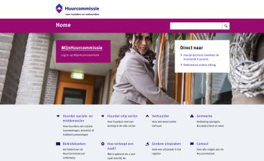 Schermafbeelding van huurcommissie.nl
