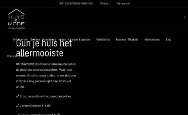 Schermafbeelding van huysandmore.nl