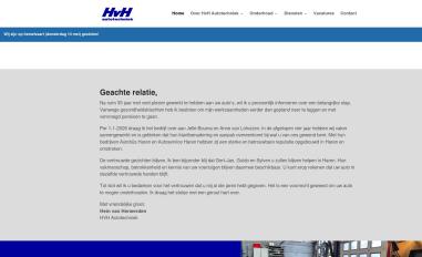 Schermafbeelding van hvhautotechniek.nl