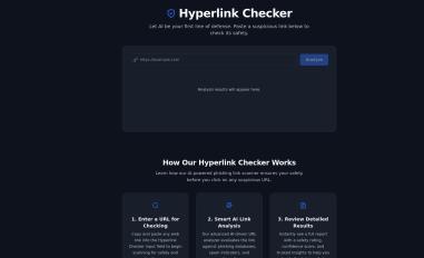 Schermafbeelding van hyperlink-checker.com