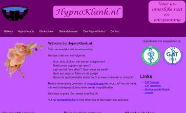 Schermafbeelding van hypnoklank.nl