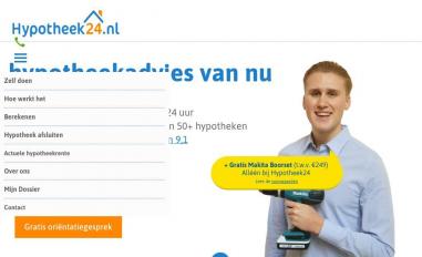 Schermafbeelding van hypotheek24.nl