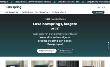 Schermafbeelding van iboxspring.nl