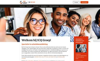 Schermafbeelding van icq-groep.nl