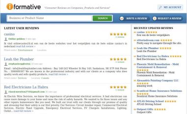 Schermafbeelding van iformative.com