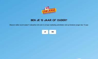 Schermafbeelding van ijsboerke.be