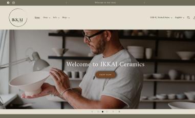 Schermafbeelding van ikkaiceramics.nl