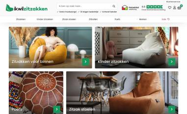 Schermafbeelding van ikwilzitzakken.nl