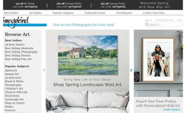 Schermafbeelding van imagekind.com