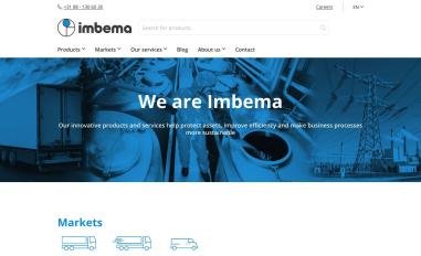 Schermafbeelding van imbema.com