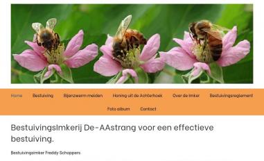 Schermafbeelding van imkerijdeaastrang.nl