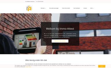 Schermafbeelding van immo-attest.be