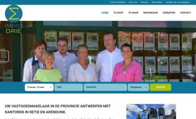 Schermafbeelding van immodrie.be