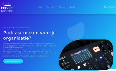 Schermafbeelding van impactpodcast.nl